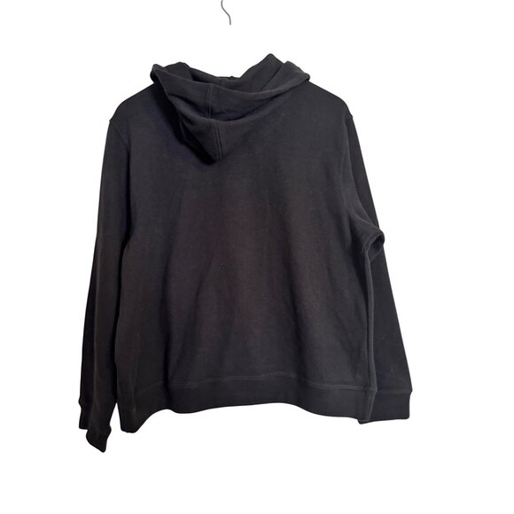 Caribbean Joe Knit Hoodie Button Up Size Medium Navy Blue Pockets NWT - Picture 2 of 7